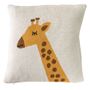 kids linen - Cushion cover & Blanket GIRAFFE - TRANQUILLO