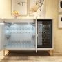 Wardrobe - Lacquered MDF wine cabinet with built-in capacity for 30 bottles - FRANCO FURNITURE