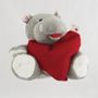 Soft toy - Cherry Belly Cuddle Hippo Cherry Pit Pillow - Washable - INATURA