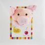 Soft toy - Cherry Belly Plush Pig - Cherry Stone Pillow - Washable - INATURA