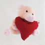 Soft toy - Cherry Belly Plush Pig - Cherry Stone Pillow - Washable - INATURA