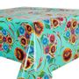 Garden textiles - Oilcloth Floralpola Orange - BACKTOBASIX X KITSCH KITCHEN