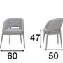 Lounge chairs for hospitalities & contracts - Upholstered Design Dining Chair with Wood Feet - FRANCO FURNITURE