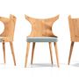 Lounge chairs for hospitalities & contracts - Natural veneer oak backrest chair - FRANCO FURNITURE