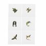 Linge de table textile - Collection Feuilles et Animaux Exotiques - LA GALLINA MATTA