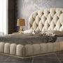 Beds - Handmade upholstered headboard with buttons - FRANCO FURNITURE