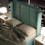 Lits - Tête de lit tapisé artisanale avec clous - FRANCO FURNITURE