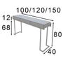 Console table - Entrance console with pressure-opening drawers and metal legs - FRANCO FURNITURE