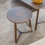 Coffee tables - Metal Craft Round Side Table - FORADA HOME & STYLE