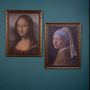 Paintings - Mona Lisa (Mona Lisa)/Decorative Silk Thread Panel/Handmade. - ART NITKA