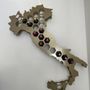 Etagères - Steel wall wine rack in the shape of Italy - INCREDIBLE DESIGNS