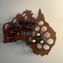 Boîtes de rangement  - Steel wall wine rack - Australia - INCREDIBLE DESIGNS