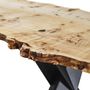 Meubles de cuisines  - Table de salle à manger Mappa Burl Live Edge - TINELLA WOOD