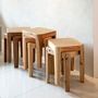 Chaises pour collectivités - Tabouret d'angle - TAIWAN CRAFTS & DESIGN