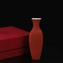 Vases - Elegant Patterned Vase with Intricate Embossed Floral Design - THE ZHAI｜CHINESE CRAFTS CREATION