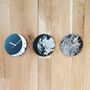 Clocks - Marbling-makie clock - Moon Phases - TAIWAN CRAFTS & DESIGN