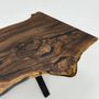 Dining Tables - One-Piece Black Walnut Epoxy Resin Dining & Conference Room Table - TINELLA WOOD