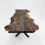 Dining Tables - One-Piece Black Walnut Epoxy Resin Dining & Conference Room Table - TINELLA WOOD