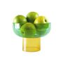 Bowls - Tip Top Glass Bowl Small Green and Yellow - Bowl - Reversible - CLOUDNOLA