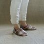 Cadeaux - Linen block plaid × Embossed stripes - MERIPPA