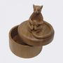 Sculptures, statuettes and miniatures - Lemur box by Nykanto - CARUSO CREATIONS