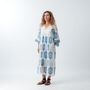 Apparel - Silk Cotton Maxi Dress with Slip - NEST FACTORY