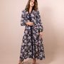 Apparel - Leah Navy Floral Maxi Dress - HYA CONCEPT STORE