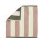 Table linen - Rivage Khaki/Pink - Cotton Jacquard Terry Square - COUCKE