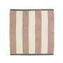 Table linen - Rivage Khaki/Pink - Cotton Jacquard Terry Square - COUCKE