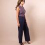 Apparel - Navy Lora tweed Vest and Pants Set - HYA CONCEPT STORE