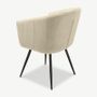 Chairs - VEN Swivel Chair - Beige Velvet and Black Metal - VIBORR