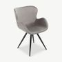 Chairs - Vack Dining Chair - Grey Velvet - VIBORR