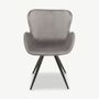 Chairs - Vack Dining Chair - Grey Velvet - VIBORR