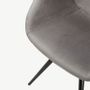 Chairs - Vack Dining Chair - Grey Velvet - VIBORR