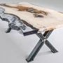 Kitchens furniture - Modern Dining Table - Epoxy Resin Dining Table - TINELLA WOOD