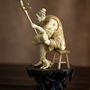 Sculptures, statuettes et miniatures - Joueur de Hu - Statuette en ivoire - TRESORIENT