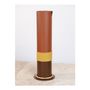 Vases - 2021 Vase - in METAL - Bicolour Chocolate and Terracotta - SAINT-ANGE DÉCORATION