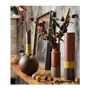 Vases - 2021 Vase - in METAL - Bicolour Chocolate and Terracotta - SAINT-ANGE DÉCORATION