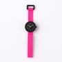 Watchmaking - Hot Pink Kids Watch (strap) /Black (case) 32mm/YOT WATCH - ABINGPLUS