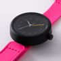 Watchmaking - Hot Pink Kids Watch (strap) /Black (case) 32mm/YOT WATCH - ABINGPLUS