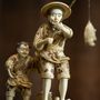 Sculptures, statuettes et miniatures - Leçon de pêche avec papa - TRESORIENT