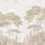 Decorative objects - Pine and Cypress Panoramic Wallpaper. - ANANBÔ