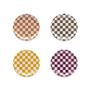 Plateaux - Ensemble de 4 sous-verres CHECKER, 11 cm, automne. - BLU KAT