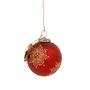 Christmas garlands and baubles - Red star-shaped ball, small - WALTHER & CO.