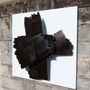 Unique pieces - wall sculpture “Black movement on a white square\\\”. - THIERRY LAUDREN