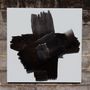 Unique pieces - wall sculpture “Black movement on a white square\\\”. - THIERRY LAUDREN