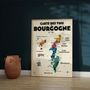 Affiches - Carte des vins de Bourgogne - LES ROUTES DU VIN