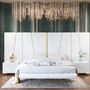 Beds - Customizable upholstered headboard - FRANCO FURNITURE