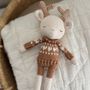 Soft toy - Robin Reindeer I hearts sweater caramel - PATTI OSLO