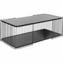 Tables basses - Table basse Fil Double Noir 120x60cm - KARE DESIGN